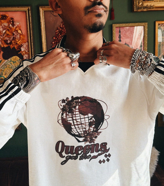 "Queens Get the Paisa" Soccer Jersey Sweatshirt
