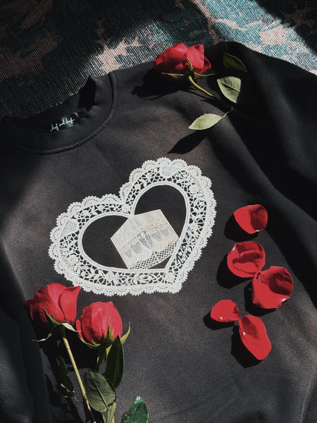 The Heart of It All Sunfade Fleeced Sweatshirt