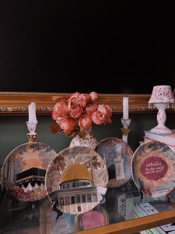 Ramadan Renaissance Tapestry Style Decorative Plates