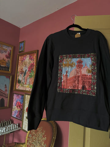 Lahore Velvet Print Sweatshirt