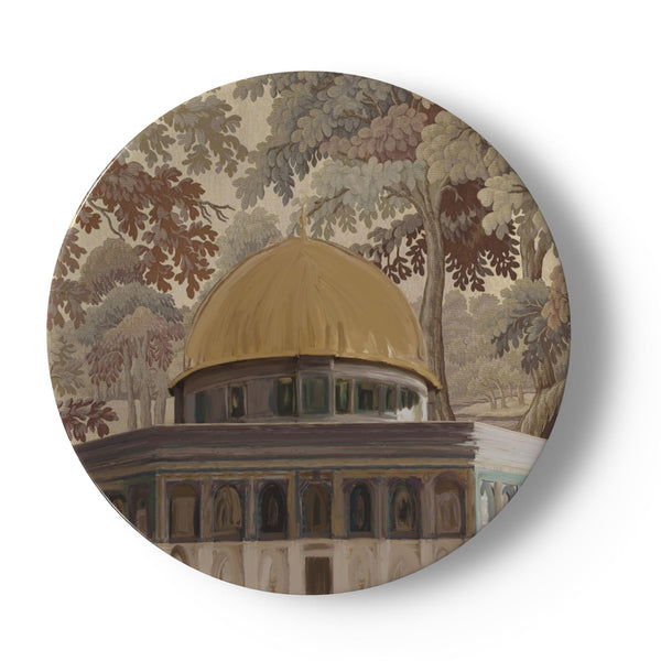 Jerusalem Renaissance Tapestry Style Decorative Plate