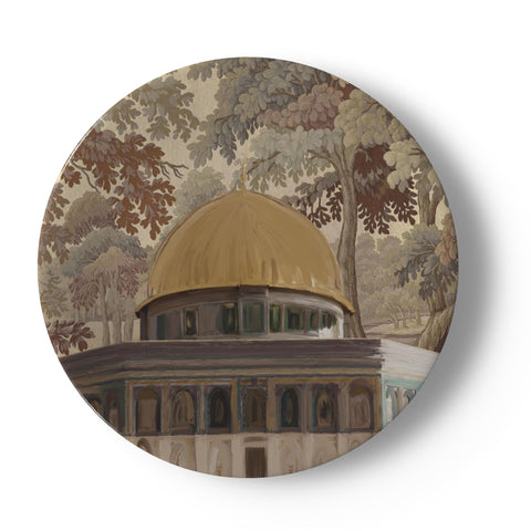 Jerusalem Renaissance Tapestry Style Decorative Plate