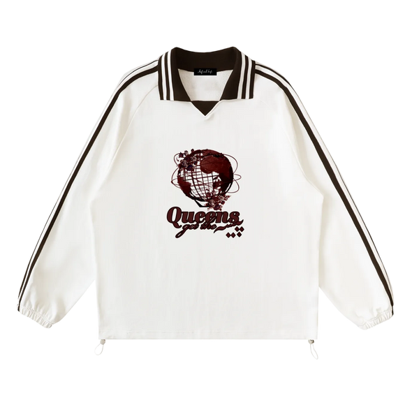 "Queens Get the Paisa" Soccer Jersey Sweatshirt