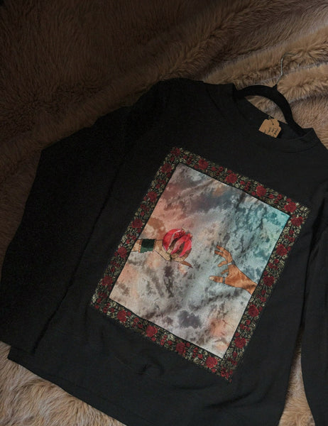 Anaaar Velvet Print Sweatshirt