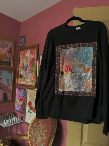 Anaaar Velvet Print Sweatshirt