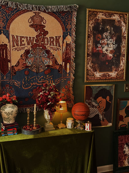New York Basketball Home Opener Tapestry