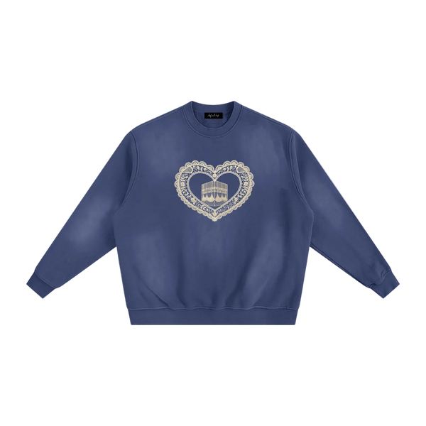 The Heart of It All Sunfade Fleeced Sweatshirt