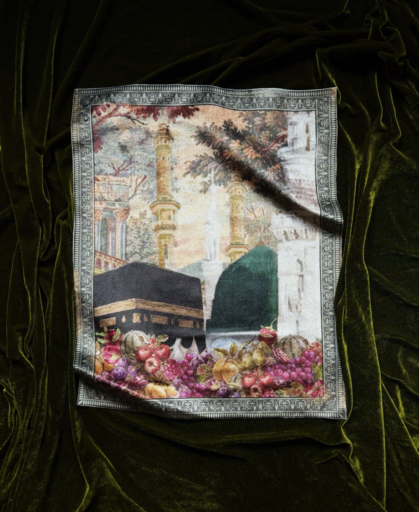 Mecca アンディナブル KICP 1599 Limited Edition: Mecca x Madina Renaissance Velvet Print - Haf and Haf