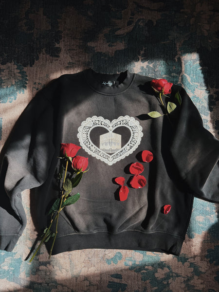 The Heart of It All Sunfade Fleeced Sweatshirt
