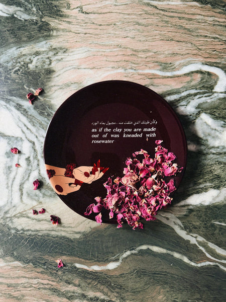 Kneaded with Rose Water Decorative Plate