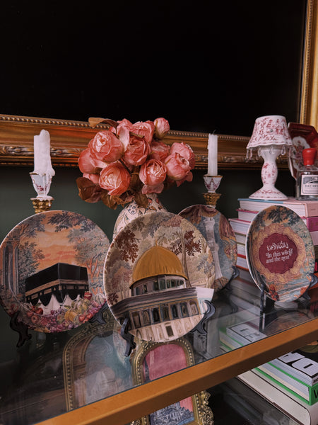 Ramadan Renaissance Tapestry Style Decorative Plates