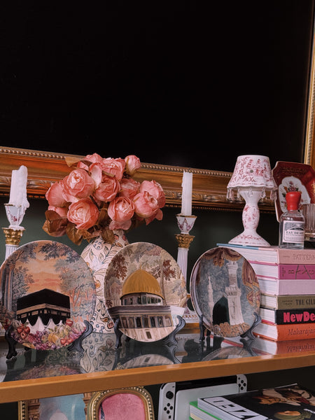 Ramadan Renaissance Tapestry Style Decorative Plates