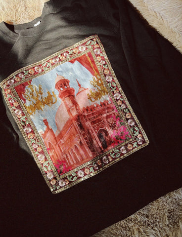 Lahore Velvet Print Sweatshirt XXL