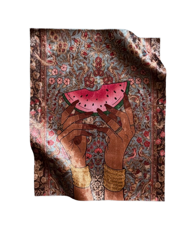 Tarbooz Velvet Print