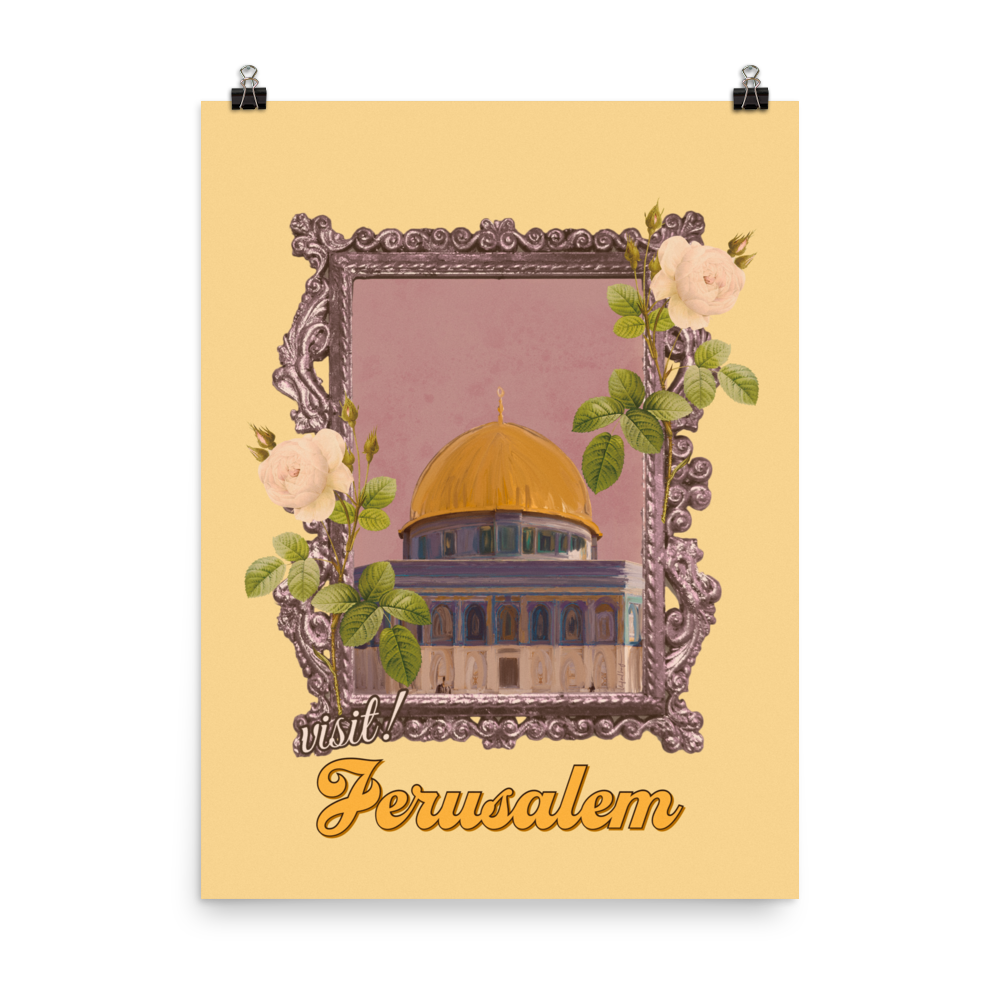 Visit Jerusalem Print By hafandhaf Haf And Haf Visit jerusalem print by hafandhaf haf and haf