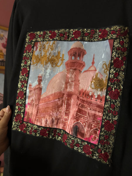 Lahore Velvet Print Sweatshirt