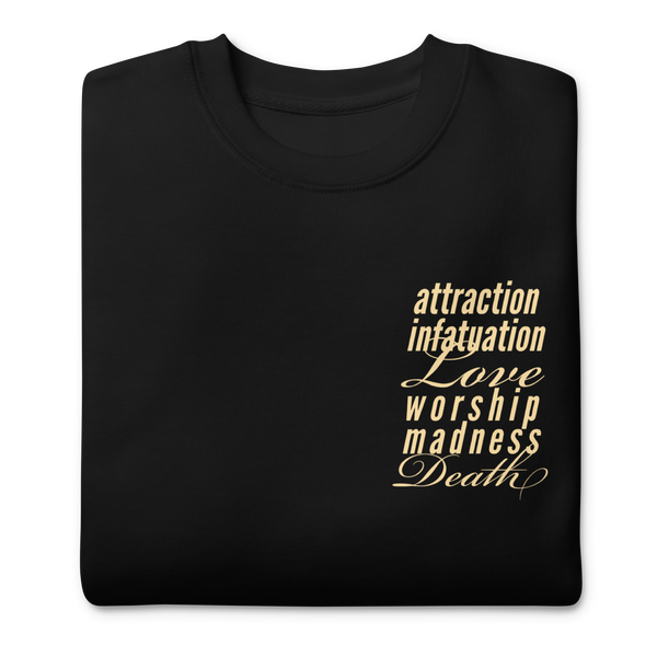 Seven Stages of Love (Back Print) - Unisex Premium Sweatshirt