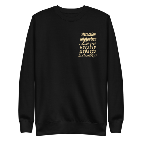 Seven Stages of Love (Back Print) - Unisex Premium Sweatshirt