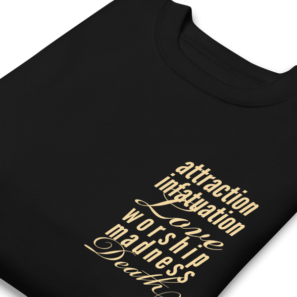 Seven Stages of Love (Back Print) - Unisex Premium Sweatshirt