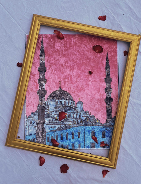 Blue Baby - Velvet Print