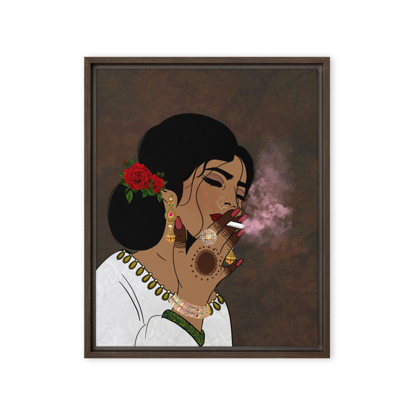 Inhale Exhale - Framed Canvas