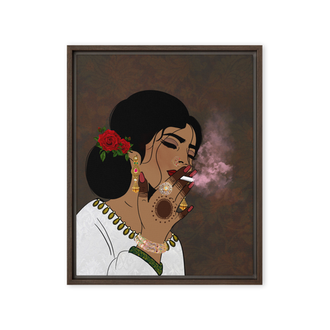 Inhale Exhale - Framed Canvas