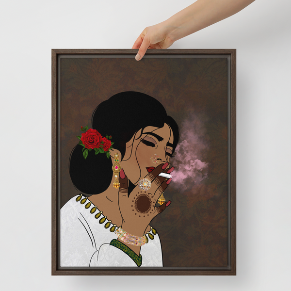 Inhale Exhale - Framed Canvas