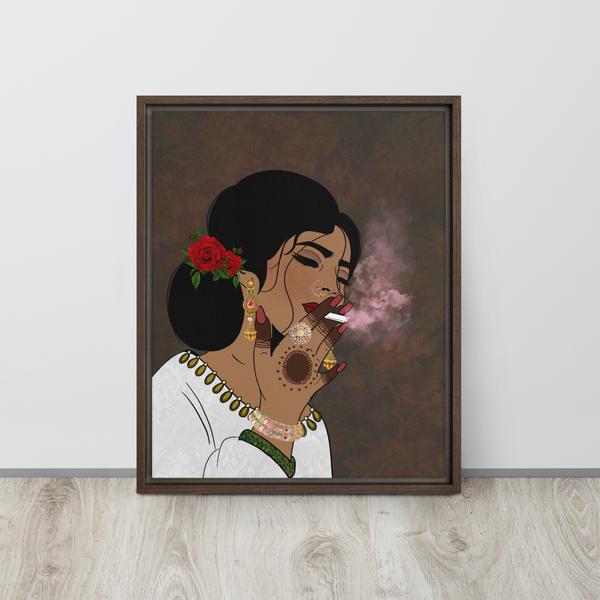 Inhale Exhale - Framed Canvas
