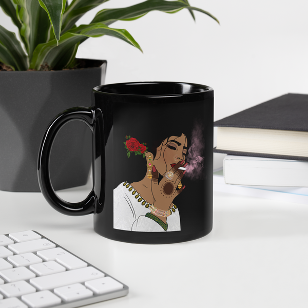 Inhale Exhale - Black Mug