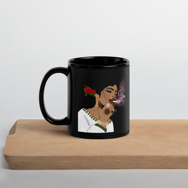 Inhale Exhale - Black Mug