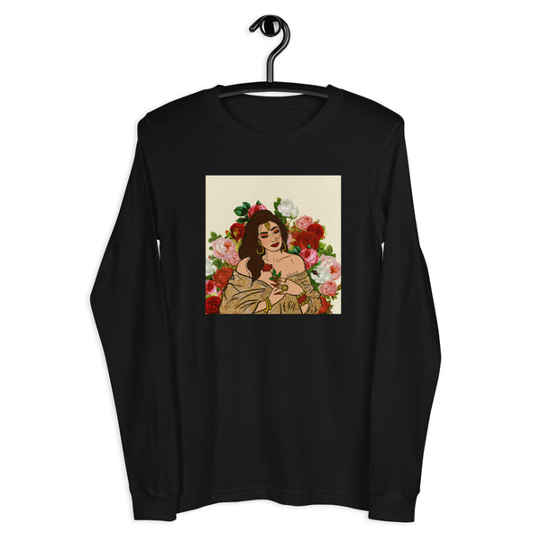 Flower Child - Black Long Sleeve Tee