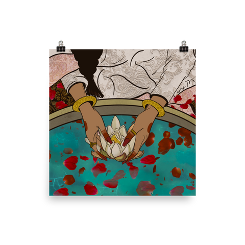 Lotus and Rose - Print