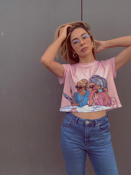 Me and My Yaari - Pink Crop Top